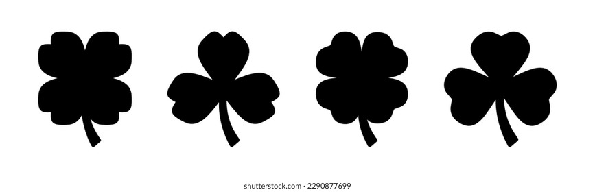 Clover icon vector illustration. clover sign and symbol. four leaf clover icon.