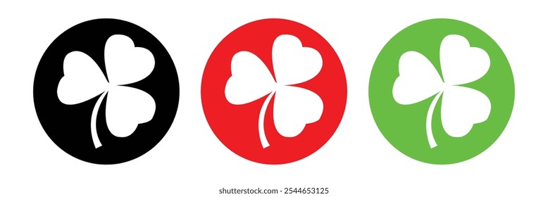 Clover icon vector illustration. clover sign and symbol. four leaf clover icon.