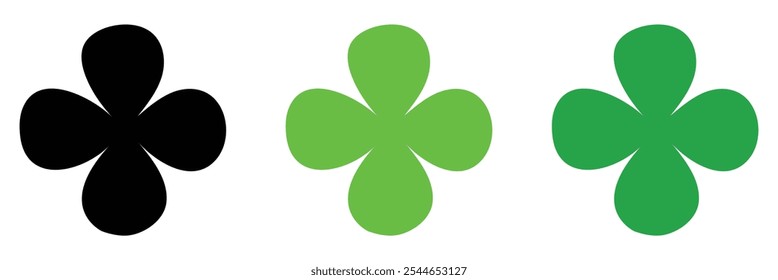 Clover icon vector illustration. clover sign and symbol. four leaf clover icon.