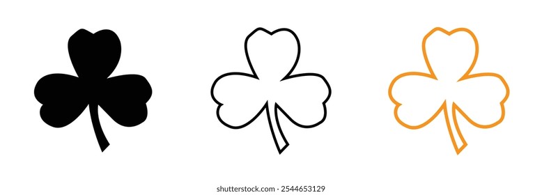 Clover icon vector illustration. clover sign and symbol. four leaf clover icon.