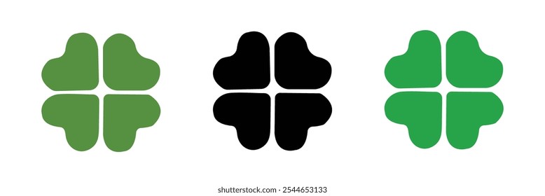 Clover icon vector illustration. clover sign and symbol. four leaf clover icon.