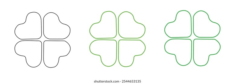 Clover icon vector illustration. clover sign and symbol. four leaf clover icon.