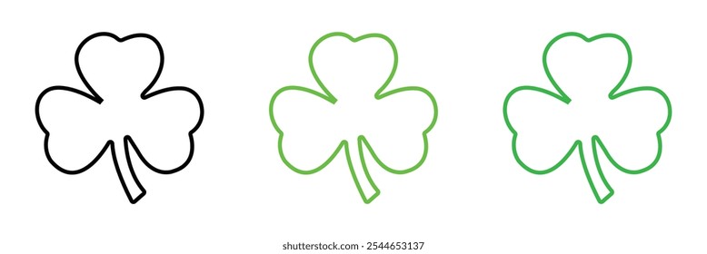 Clover icon vector illustration. clover sign and symbol. four leaf clover icon.