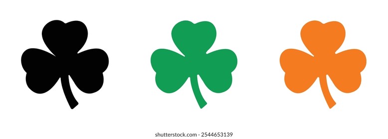 Clover icon vector illustration. clover sign and symbol. four leaf clover icon.