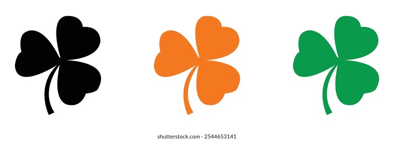 Clover icon vector illustration. clover sign and symbol. four leaf clover icon.