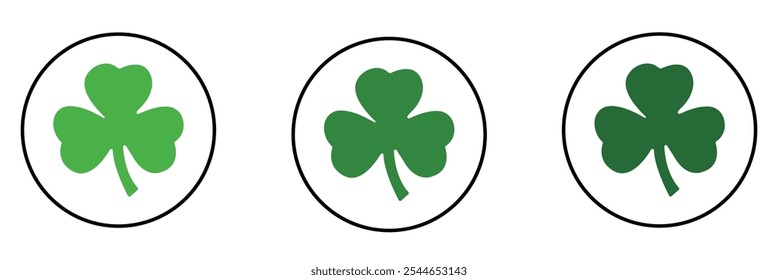 Clover icon vector illustration. clover sign and symbol. four leaf clover icon.