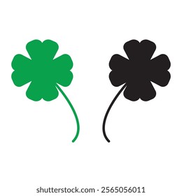 Clover icon vector illustration. clover sign and symbol. four leaf clover icon.