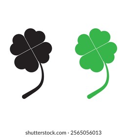 Clover icon vector illustration. clover sign and symbol. four leaf clover icon.