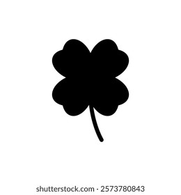 Clover icon vector illustration. clover sign and symbol. four leaf clover icon.