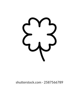 Clover icon vector illustration. clover sign and symbol. four leaf clover icon.