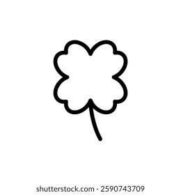 Clover icon vector illustration. clover sign and symbol. four leaf clover icon.