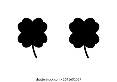 Clover icon vector illustration. clover sign and symbol. four leaf clover icon.