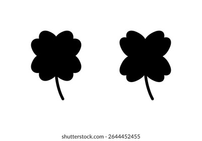 Clover icon vector illustration. clover sign and symbol. four leaf clover icon.