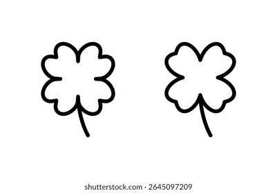 Clover icon vector illustration. clover sign and symbol. four leaf clover icon.