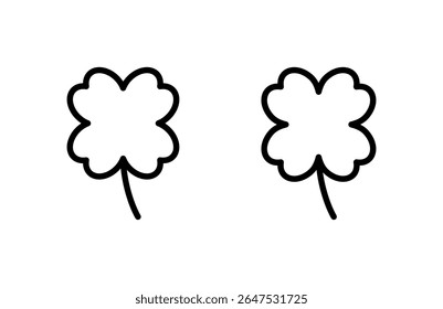 Clover icon vector illustration. clover sign and symbol. four leaf clover icon.