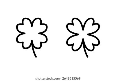 Clover icon vector illustration. clover sign and symbol. four leaf clover icon.
