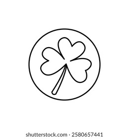 Clover icon Vector logo set flat