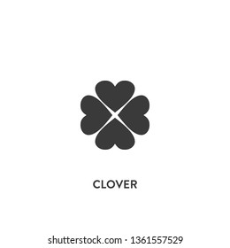 clover icon vector. clover sign on white background. clover icon for web and app