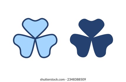 Clover icon vector. clover sign and symbol. four leaf clover icon.