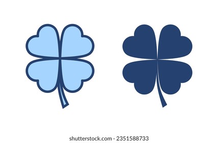 Clover icon vector. clover sign and symbol. four leaf clover icon.