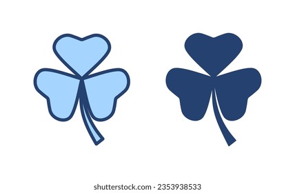 Clover icon vector. clover sign and symbol. four leaf clover icon.