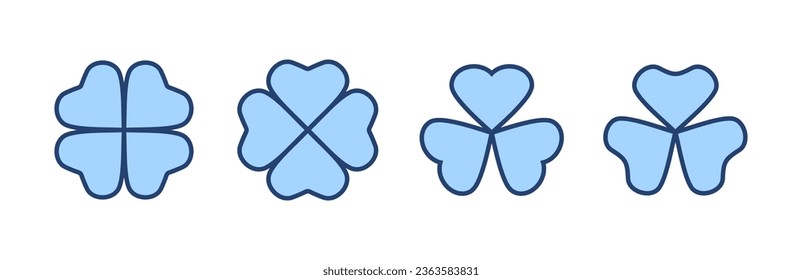 Clover icon vector. clover sign and symbol. four leaf clover icon.