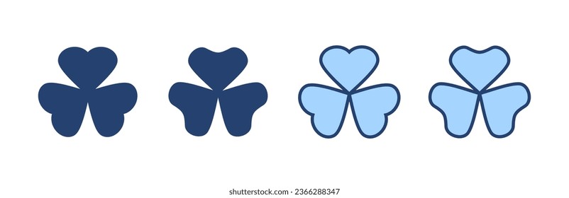 Clover icon vector. clover sign and symbol. four leaf clover icon.