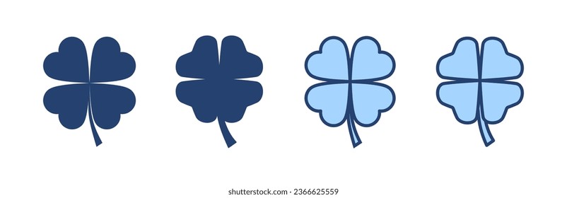 Clover icon vector. clover sign and symbol. four leaf clover icon.