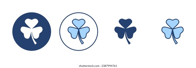 Clover icon vector. clover sign and symbol. four leaf clover icon.