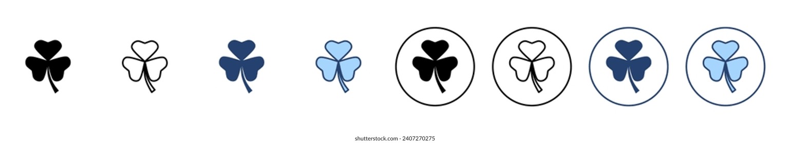 Clover icon vector. clover sign and symbol. four leaf clover icon.