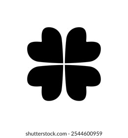 Clover icon vector. clover sign and symbol. four leaf clover icon.