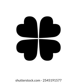 Clover icon vector. clover sign and symbol. four leaf clover icon.