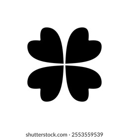 Clover icon vector. clover sign and symbol. four leaf clover icon.