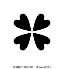 Clover icon vector. clover sign and symbol. four leaf clover icon.