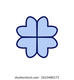 Clover icon vector. clover sign and symbol. four leaf clover icon.