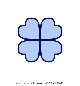 Clover icon vector. clover sign and symbol. four leaf clover icon.