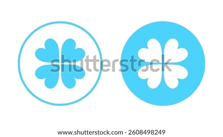Clover icon vector. clover sign and symbol. four leaf clover icon.