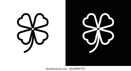 Clover icon vector simple element illustration editable