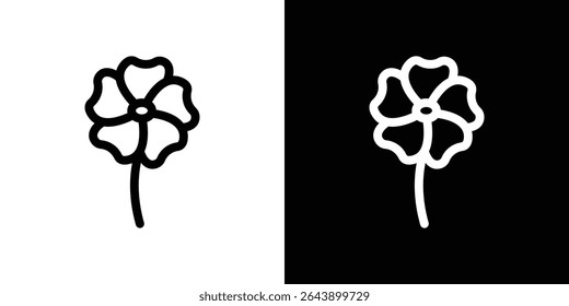 Clover icon vector simple element illustration editable