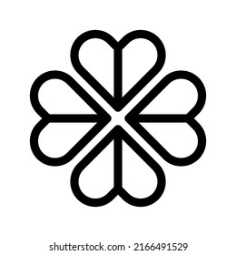 Clover Icon Vector Symbol Design Illustration