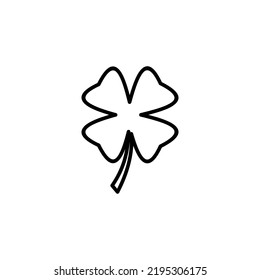 Clover icon vector for web and mobile app. clover sign and symbol. four leaf clover icon.