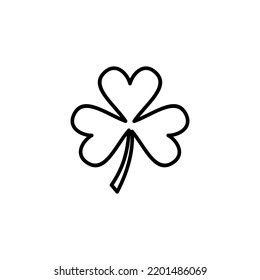 Clover icon vector for web and mobile app. clover sign and symbol. four leaf clover icon.