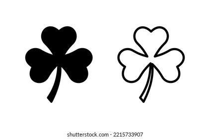 Clover icon vector for web and mobile app. clover sign and symbol. four leaf clover icon.