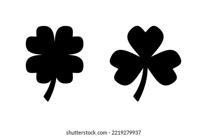 Clover icon vector for web and mobile app. clover sign and symbol. four leaf clover icon.