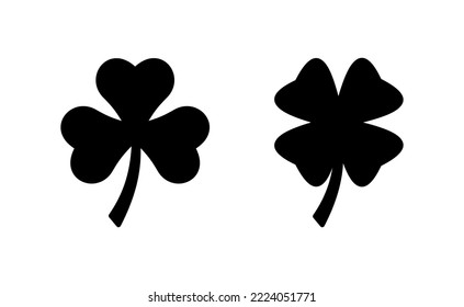 Clover icon vector for web and mobile app. clover sign and symbol. four leaf clover icon.