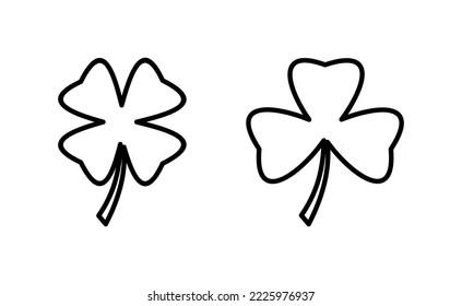 Clover icon vector for web and mobile app. clover sign and symbol. four leaf clover icon.