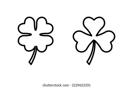 Clover icon vector for web and mobile app. clover sign and symbol. four leaf clover icon.