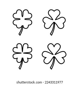Clover icon vector for web and mobile app. clover sign and symbol. four leaf clover icon.