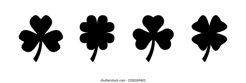 Clover icon vector for web and mobile app. clover sign and symbol. four leaf clover icon.
