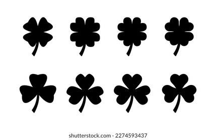 Clover icon vector for web and mobile app. clover sign and symbol. four leaf clover icon.